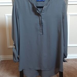 Chic Gray Women's Blouse Apt. 9 Size Large